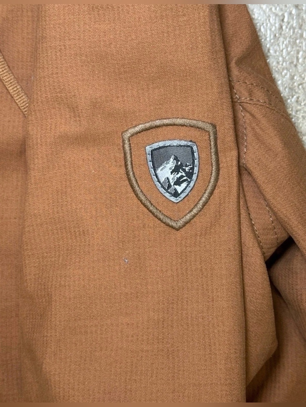 KÜHL Womens Stryka Sz L Flannel Lined Jacket Copper Brown 2155 Outdoor Hiking - Picture 9 of 11